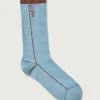 BLUE SOCKS WITH STRIPE*HOFF Shop
