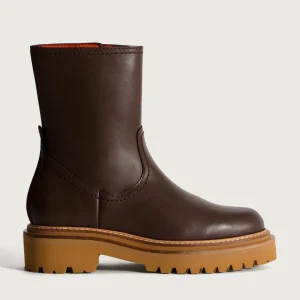 BOTTE EN CUIR OFFICE MARRON*HOFF New