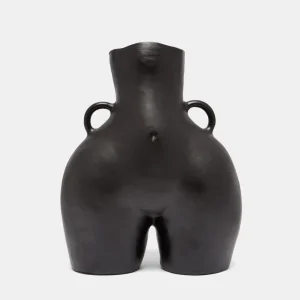 LOVE HANDLES VASE BLACK*HOFF Clearance