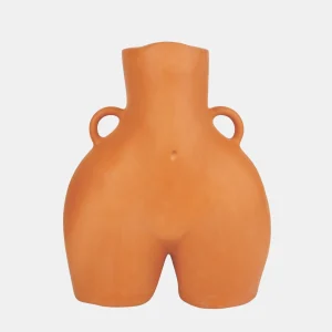 LOVE HANDLES VASE ORANGE*HOFF Discount
