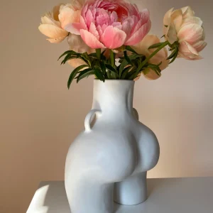 LOVE HANDLES VASE WHITE*HOFF Hot